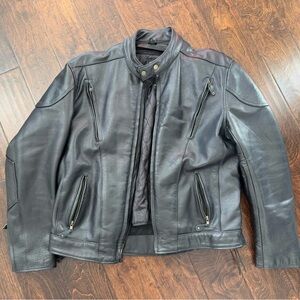 Element Men's Black Leather Performance Jacket